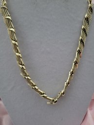 Vintage Coro Signed Gold Tone Necklace