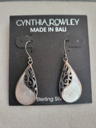 Cynthia Rowley Sterling Silver And Opal Earrings