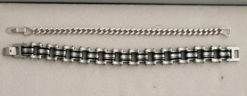 Stainless Steel Chain And Avon Vintage Chain Bracelet