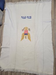 Bi-Centennial Embroidered Throw Blanket