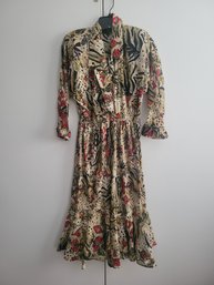 S.l. Petites Vintage Floral Dress - Size 6