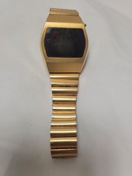 1970s Saturn Time Corp LED Watch - Works/fresh Battery