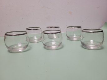 MCM Dorothy Thorpe Silver Rimmed Roly Poly Glasses