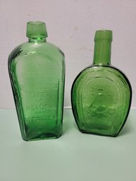 Green Apothecary Bottle Lot