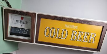 Vintage Michelob Cold Beer Sign