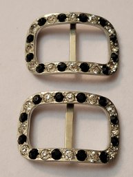 Sterling Silver Rhinestone Belt Buckles