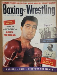 July 1956 Boxing And Wrestling Magazine - Rocky Marciano Cover