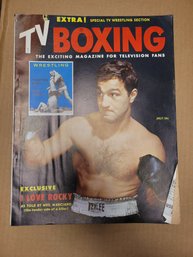 July 1954 TV Boxing Magazine - Marciano Cover