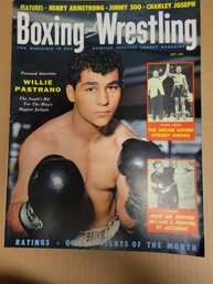 October 1956 Boxing And Wrestling Magazine - Willie Pastrano Cover