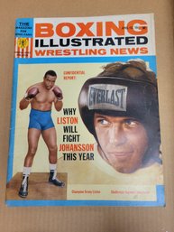 1963 Boxing Illustrated Magazine - Liston Vs Johansson Cover