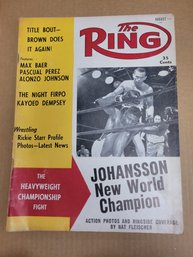 1959 The Ring Boxing Magazine - Johansson World Champion Cover