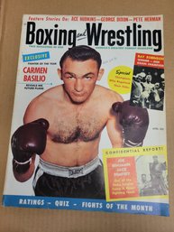 1956 Boxing And Wrestling Magazine - Carmen Basilio Cover