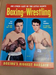 1956 Boxing And Wrestling Magazine - Drake And Giambra Cover