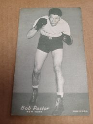 Bob Pastor Boxing Exhibit Card