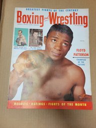 1955 Boxing And Wrestling Magazine - Floyd Patterson Cover