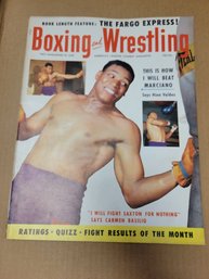 1955 Boxing And Wrestling Magazine - Nino Valdez Cover