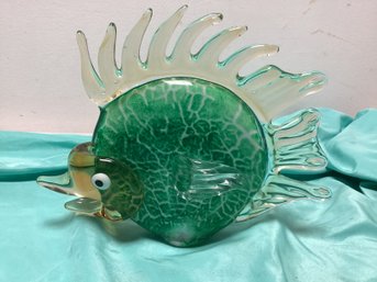 Large Fish Art Glass Sculpture