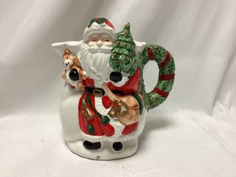 8 Ceramic Santa Christmas Pitcher