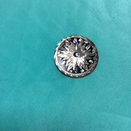 Sterling And Mother Of Pearl Mexican Pin