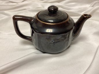Vintage MCM Japanese Redware Pottery Teapot