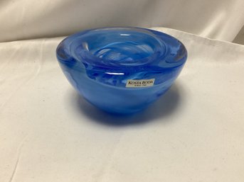 Kosta Boda Blue Glass Bowl