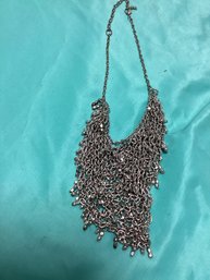 Vintage Metal Bib Necklace