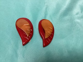 Pair Of Bakelite Shoe Clips