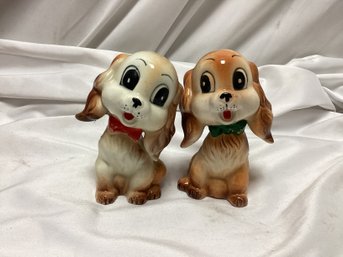 Vintage Commodore Japan Puppy Salt & Pepper Shakers