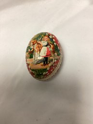 Old German Rare Miniature Paper Mache Egg