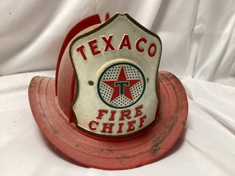 Antique Texaco Childs Fireman's Play Hat