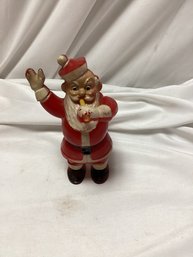 1950s Hollow Plastic Santa Candy Holder