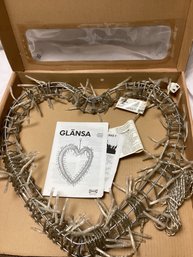 Glansa Heart Decor New In Box