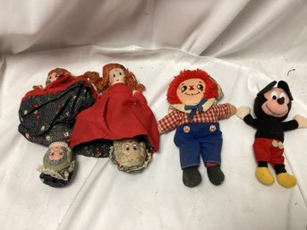 Vintage Doll Lot - Mickey And More