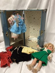 Ideal Doll With Trunk And Clothes