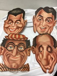 1951 NBC TV Comic Masks - Carson, Duante, Thomas, Wynn - Advertising