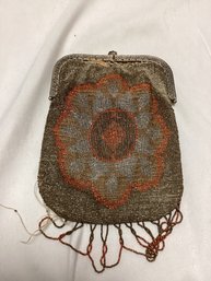 Antique French Victorian Beaded Purse
