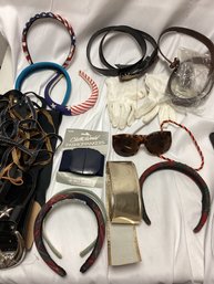 Accessories Lot - Belts, Headbands, And More