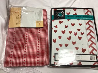 Two Heart Printed Tablecloths