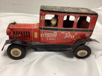 Linemar Vintage Japan Mr. Houndog Old Jalopy Friction Tin Toy