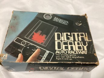 1978 Tomy Corp Digital Derby Auto Raceway Arcade Game