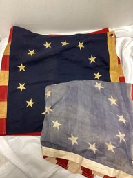 Embroidered Betsy Ross Flag - Lot Of 2