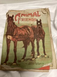 1918 Animal Friends Cloth Book