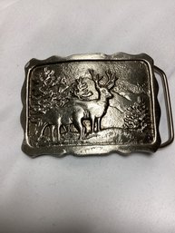 Deer Motif Belt Buckle