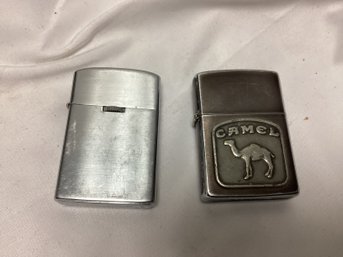 Camel Zippo And Chesterfield Lighter Lot