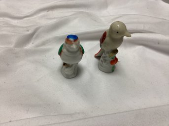 Vintage Japan Porcelain Bird Mini Figurines - Lot Of 2