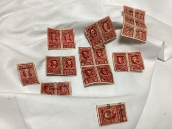 $3 And $5 Documentary Stamp Block Lot