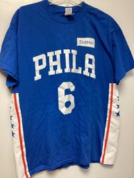 Julius Erving Philadelphia 76'ers T-shirt - Size L