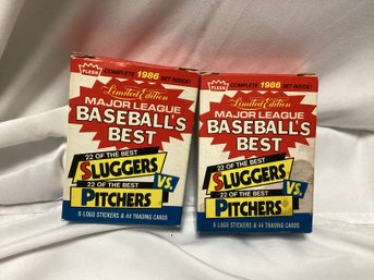 1986 Baseball's Best Card Boxes - Not Factory Sealed