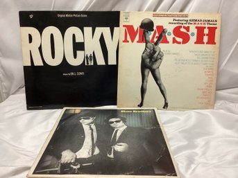 Rocky, MASH, And Blues Brothers Vinyl Lot