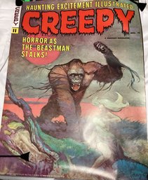 1974 Creepy Horror As The Beatman Stalks Poster